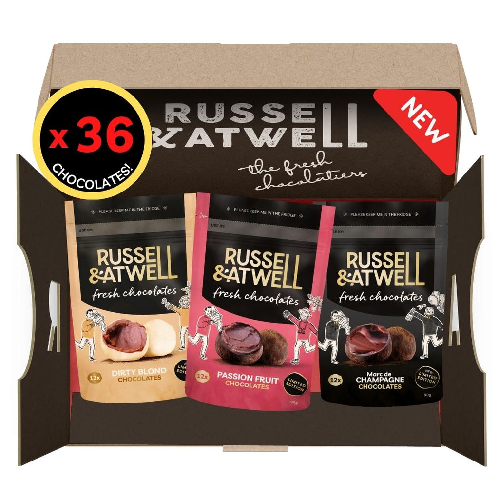 Valentine's Limited Edition Monty Fresh Chocolate 3-Pack - Russell and Atwell